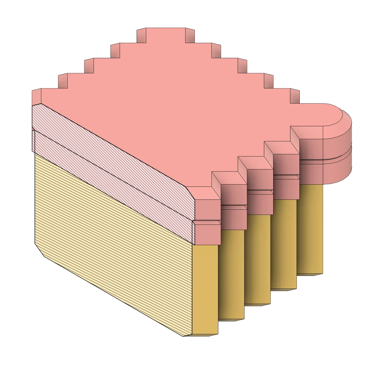 Mẫu vỏ bình xoắn ốc cho RasperryPi Pico