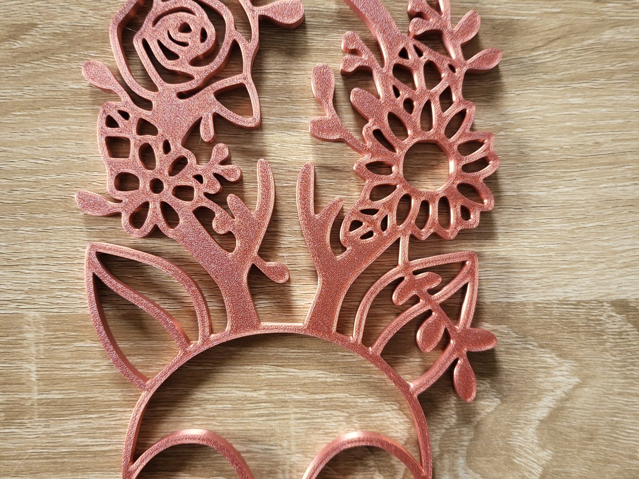 Nghệ thuật tường hoa hươu độc đáo