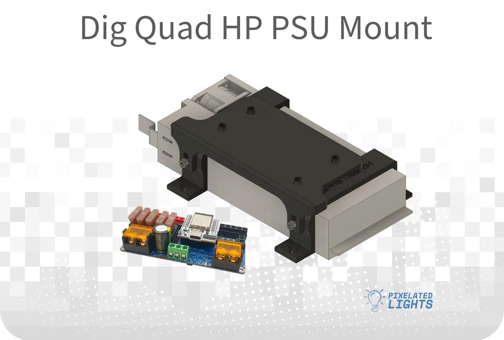 Hệ thống gắn nguồn PSU cho điều khiển QuinLED Dig Quad