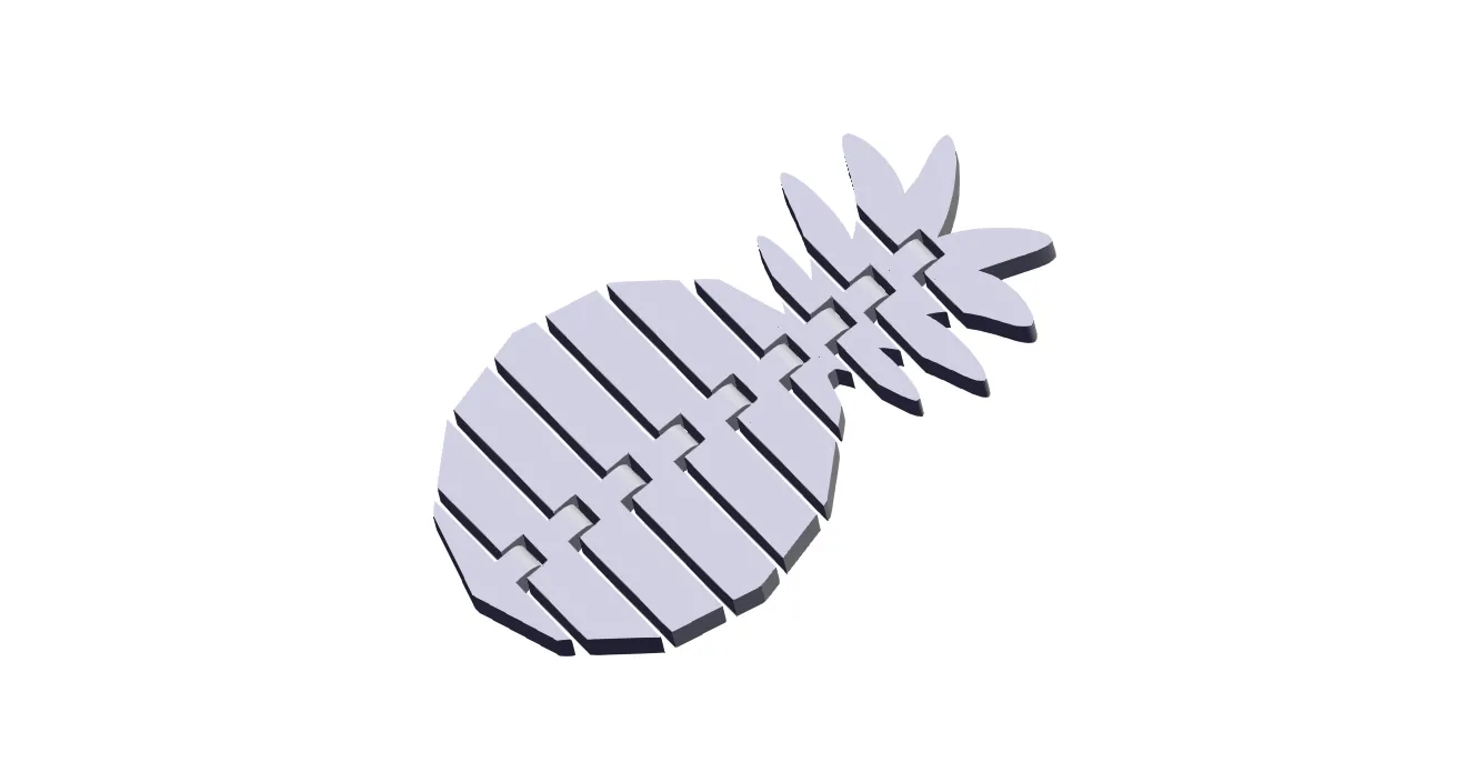 Đồ chơi vặn xoắn dứa linh hoạt 3D