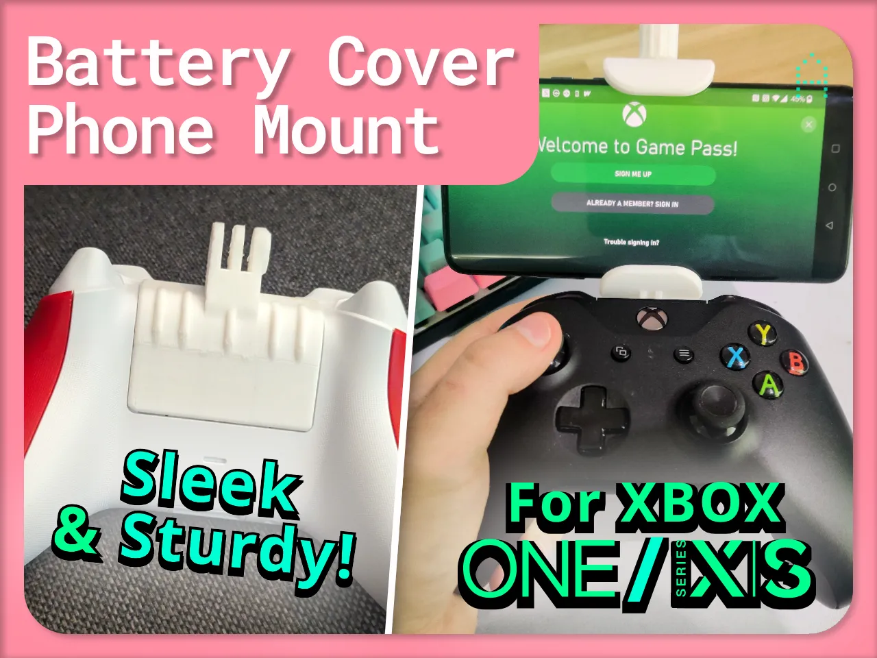 Giá đỡ điện thoại cho nắp pin Xbox Controller (One & Series)