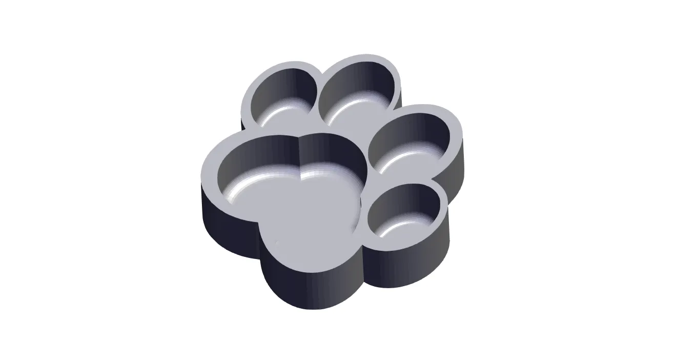 Bát ăn cho mèo hình bàn tay mèo dễ vệ sinh