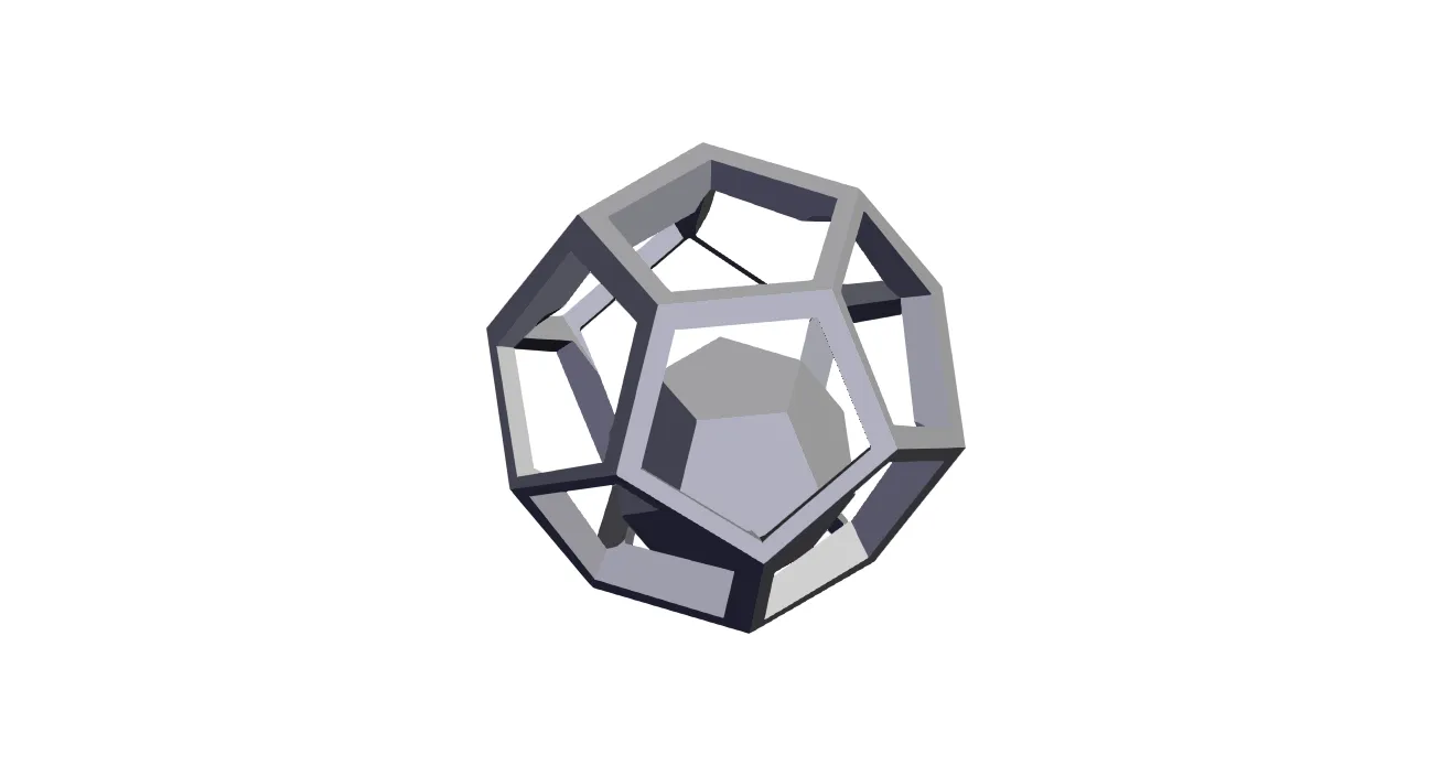 Đồ chơi xoay hình lục giác trong hình đa diện