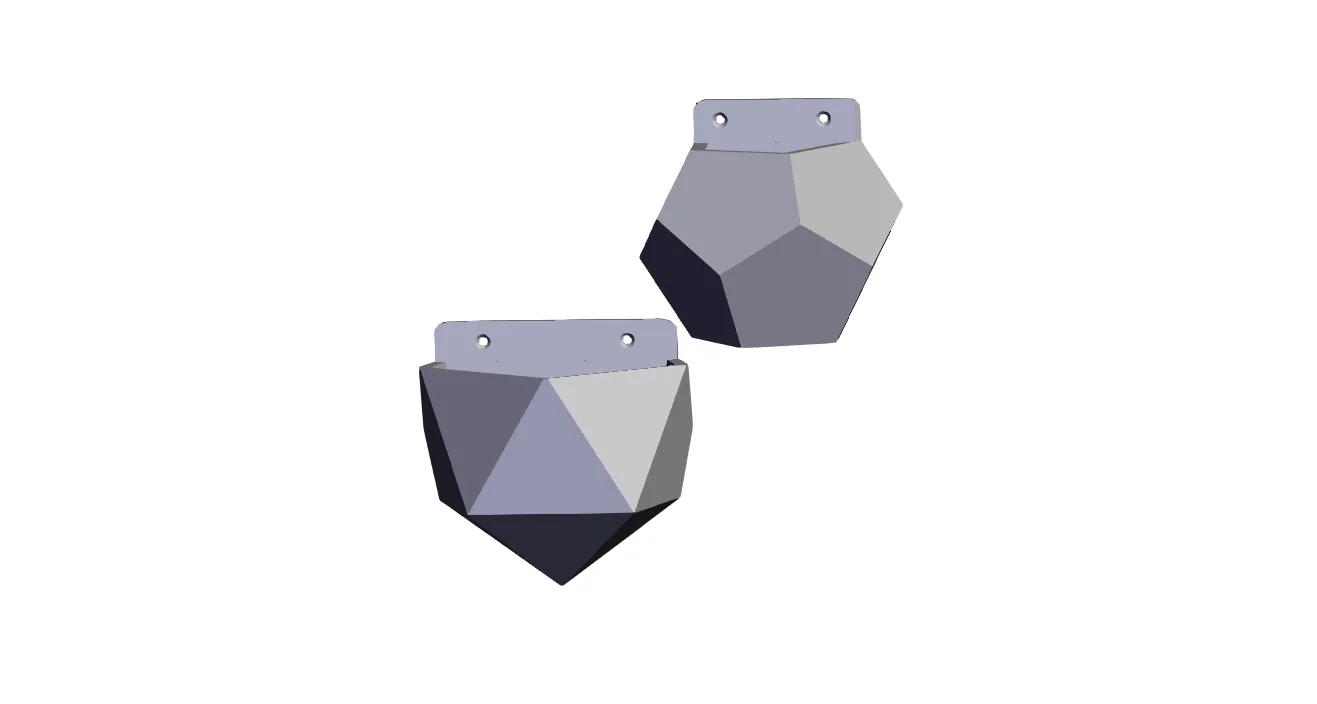 Giá đỡ cây treo tường hình học có lỗ vít