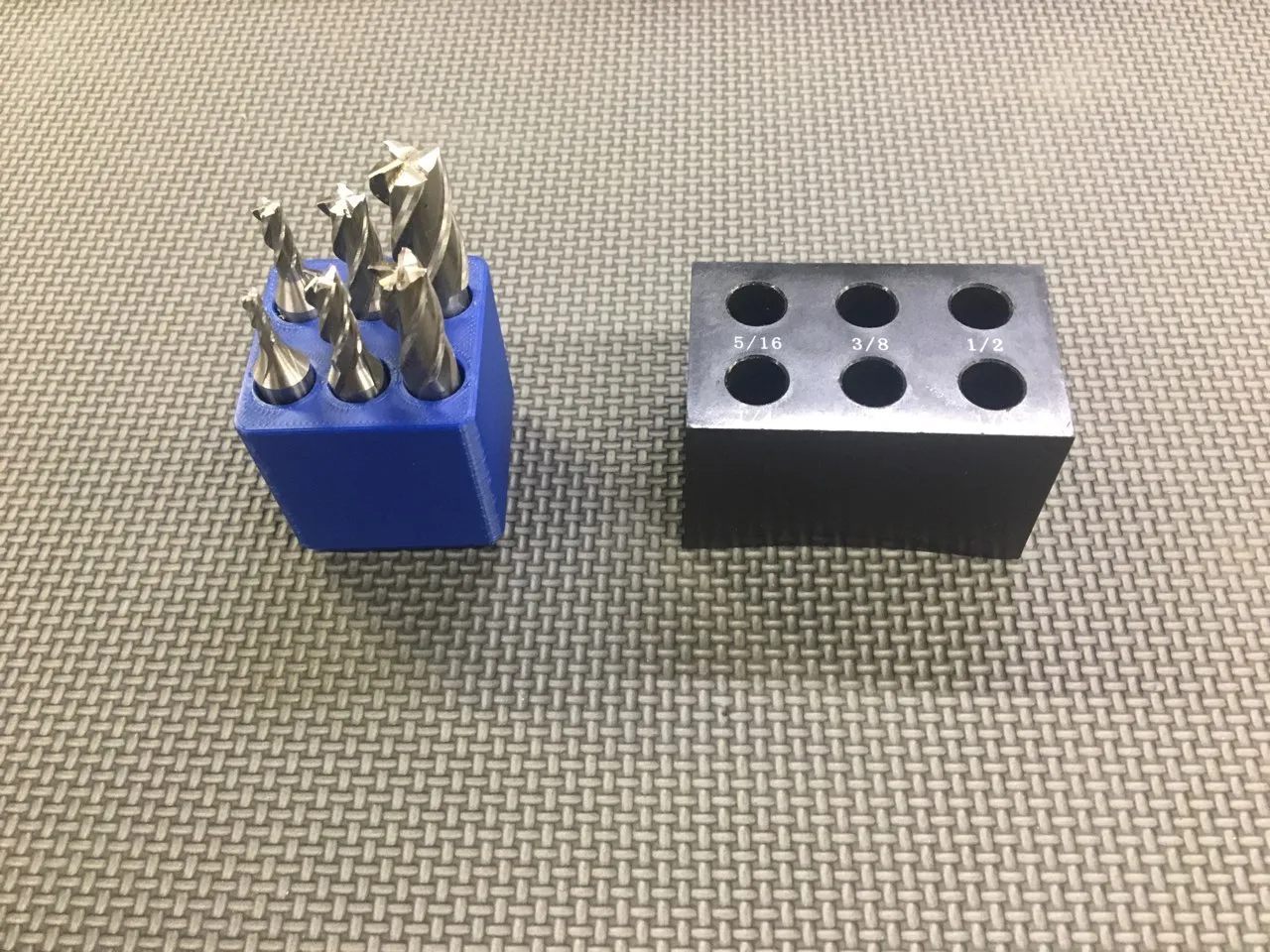 Giá đỡ Gridfinity cho bộ dao phay 3/8" shank 6 món