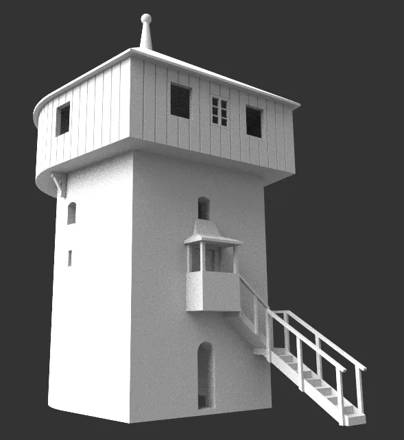 Tháp quan sát Hartenštejn từ đổ nát lâu đài 1473