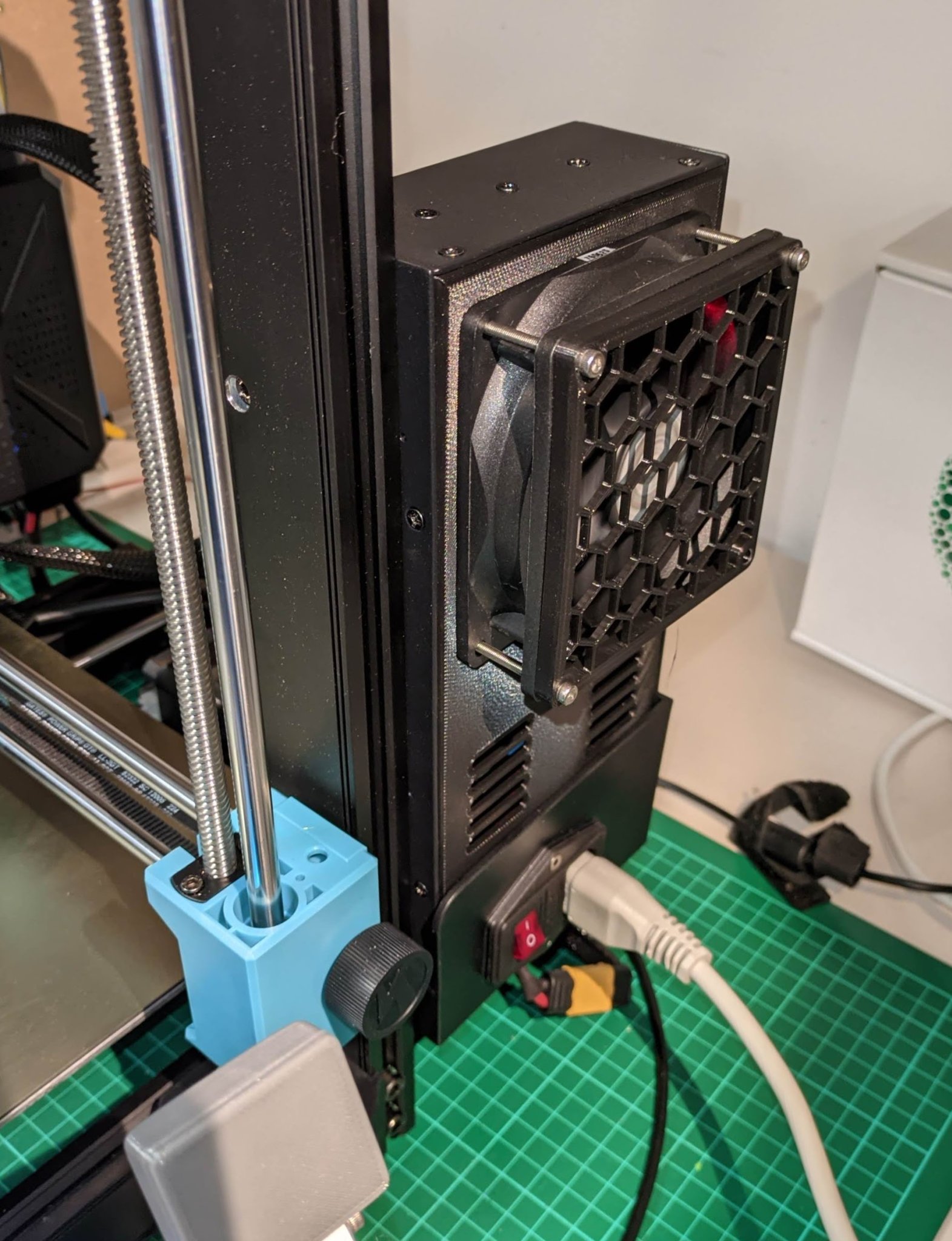 Nắp che PSU SOVOL SV06 cho quạt 92 mm và bộ chuyển đổi bước xu...