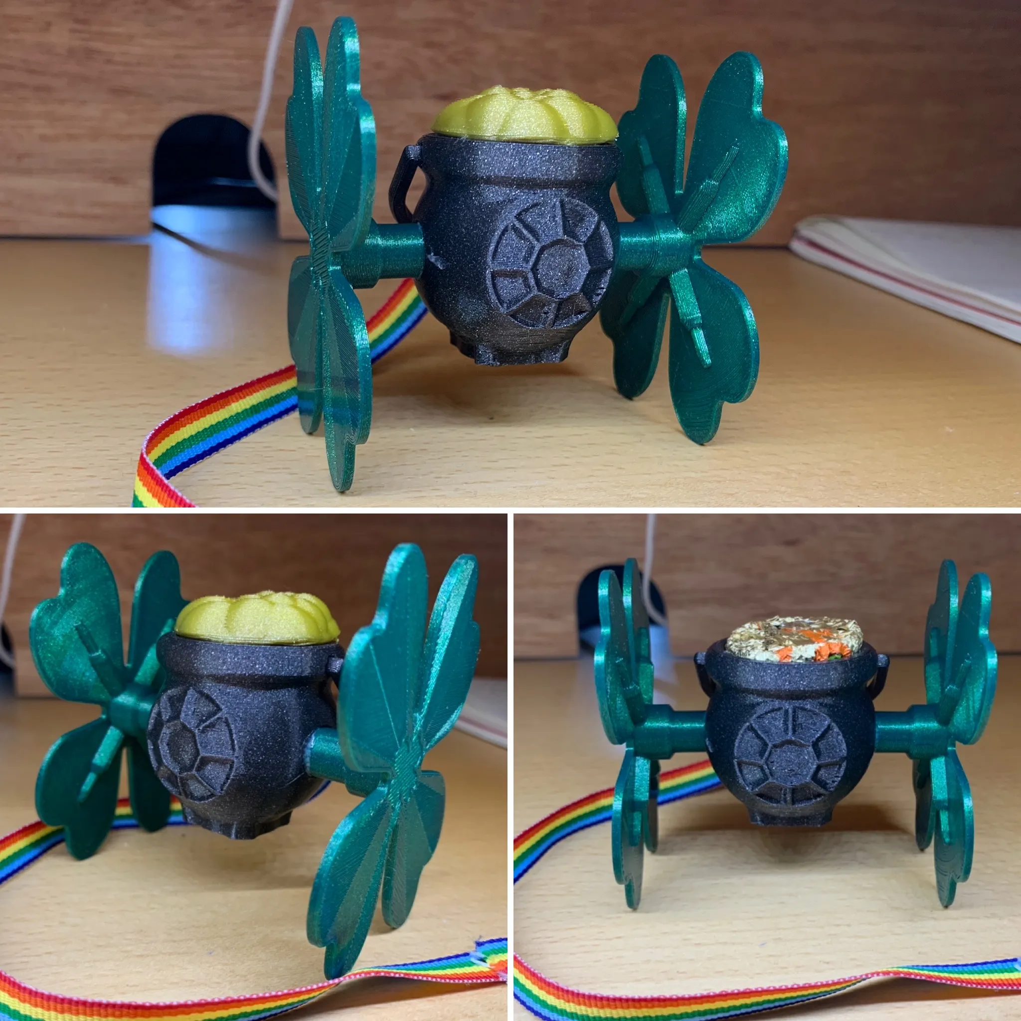 Cái nơ Clover phong cách Tie Fighter cho ngày Thánh Patrick