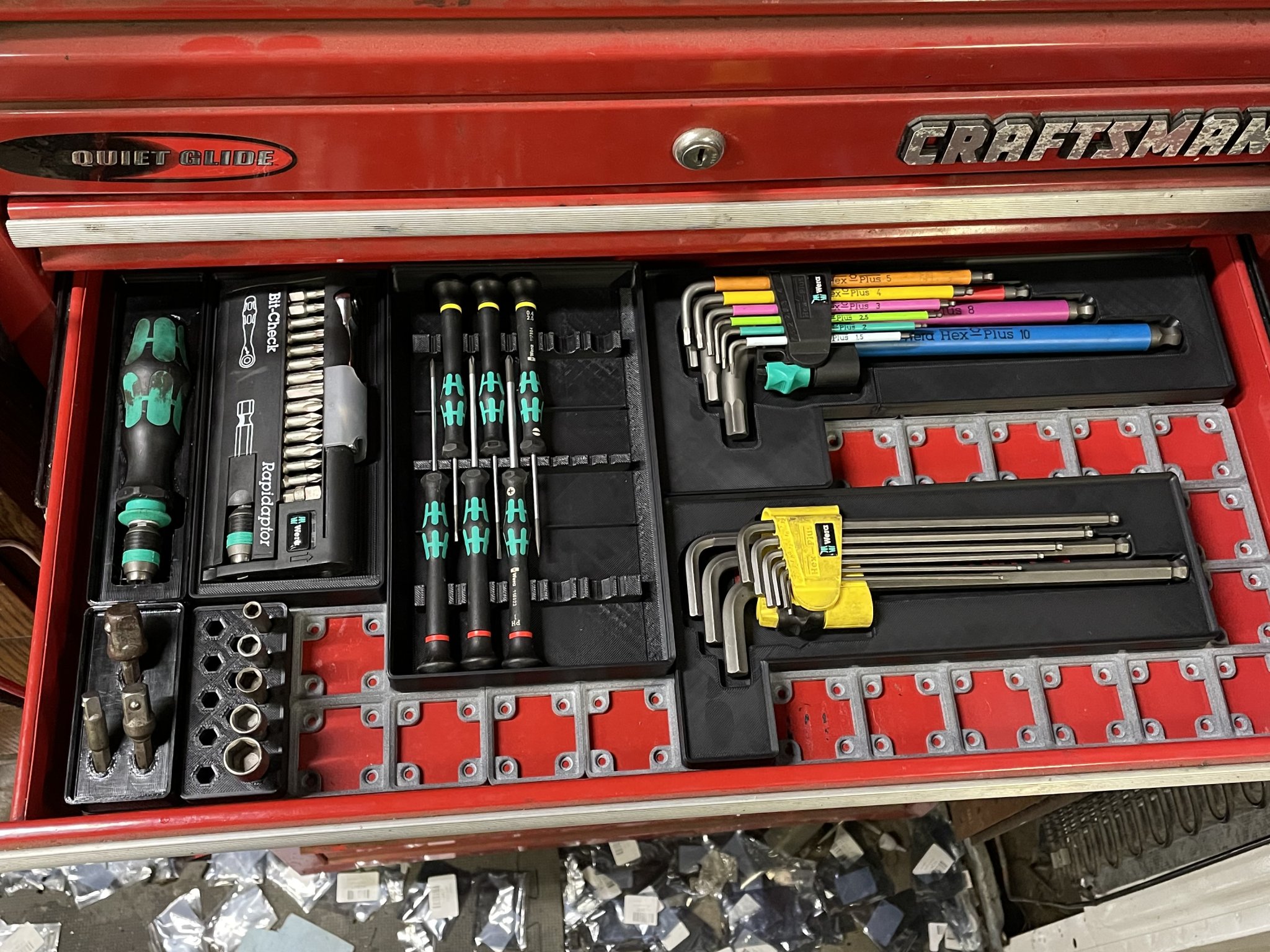 Giá đỡ chìa khóa Allen Wera Gridfinity - INCH & Silly Meters