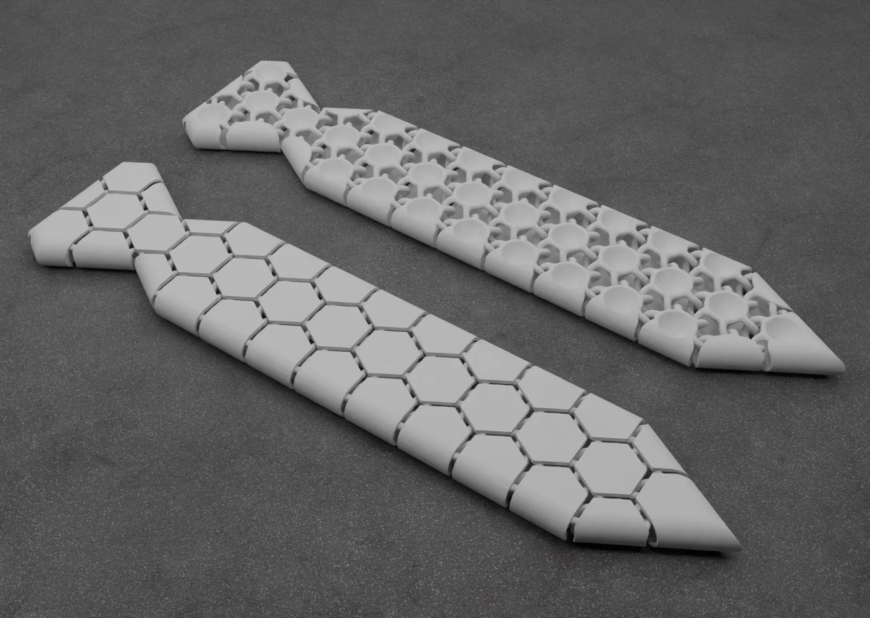 Cà vạt chuỗi NASA hình lục giác linh hoạt 3 kích thước