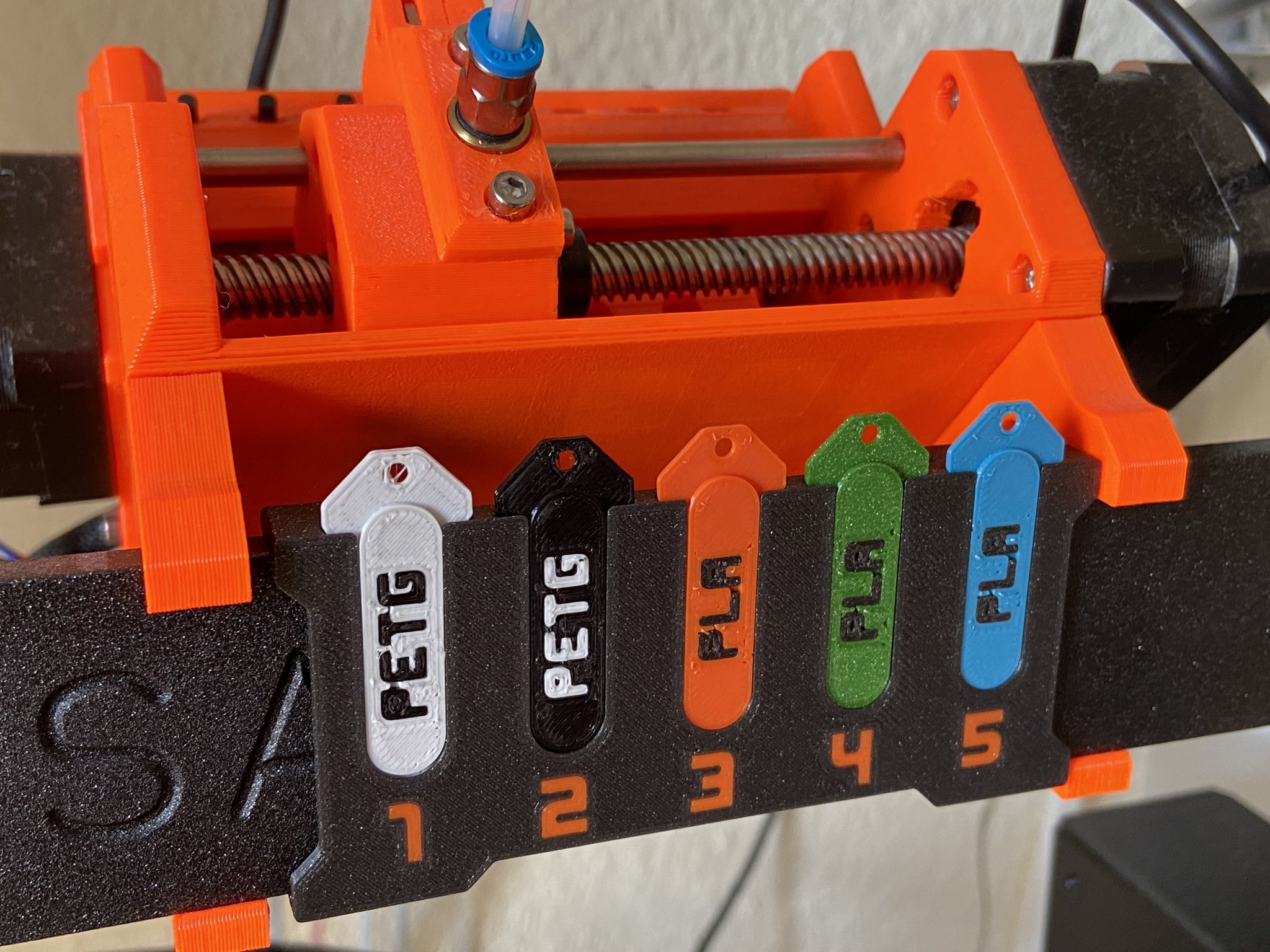 Bảng phân bổ filament cho Prusa MMU