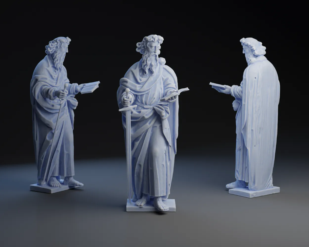 Tượng thánh Paul với chi tiết UV và điêu khắc tinh xảo