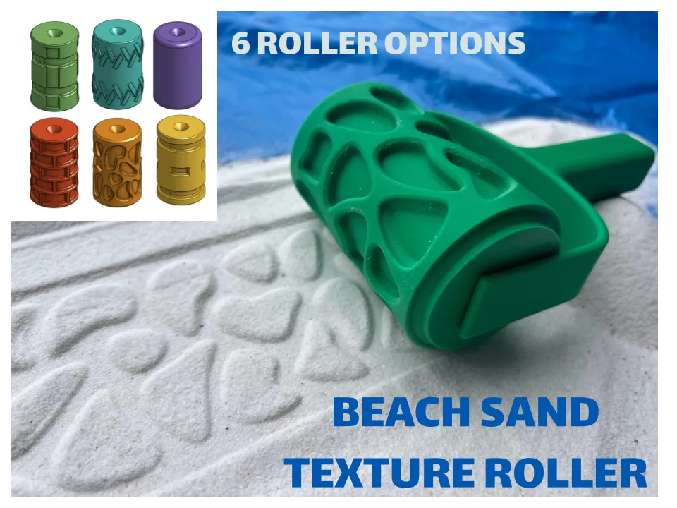 Con lăn tạo kết cấu cát biển cho lâu đài cát