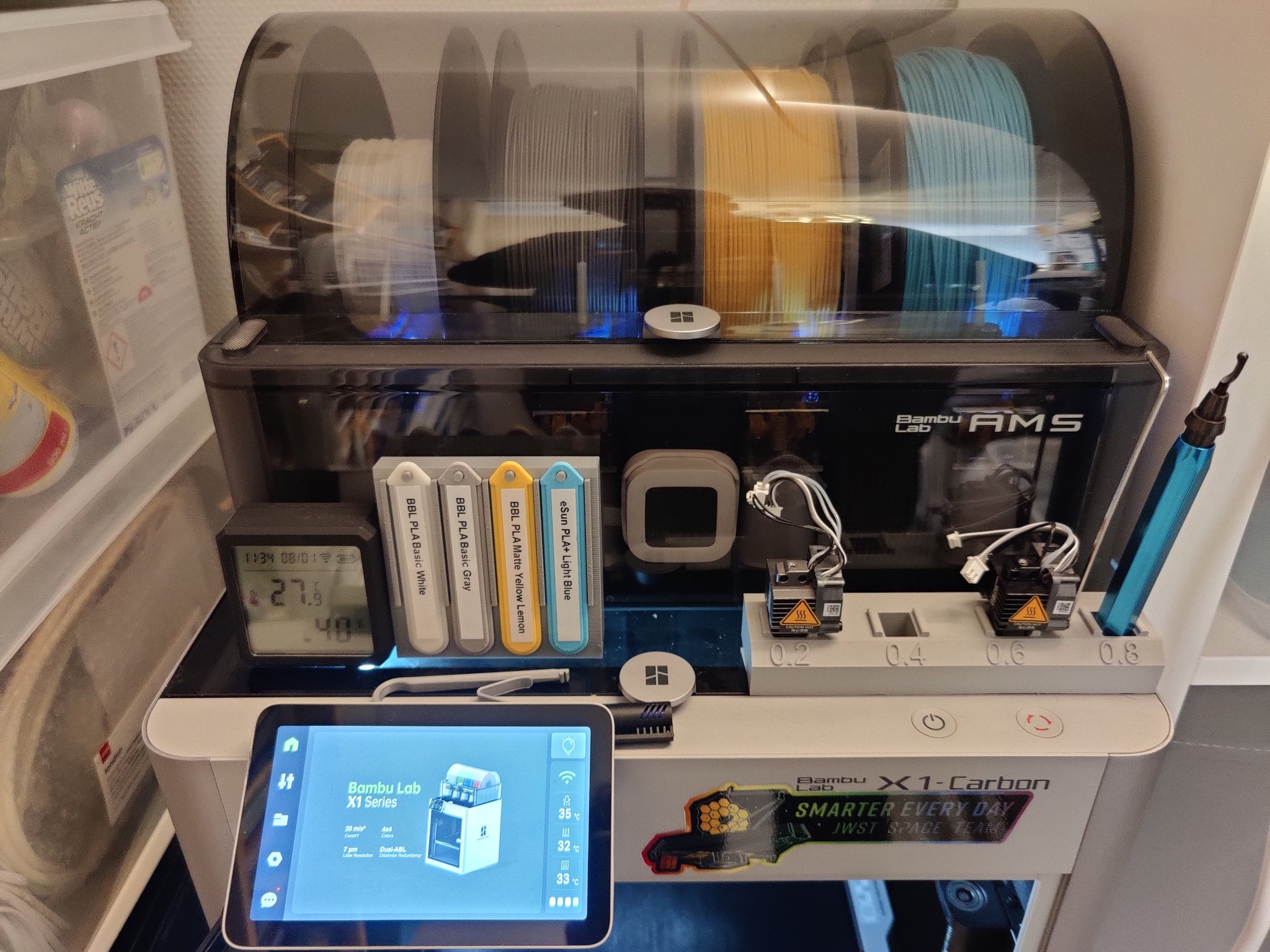 Giá đỡ và nhãn vật liệu MMU dài hơn cho máy in 3D