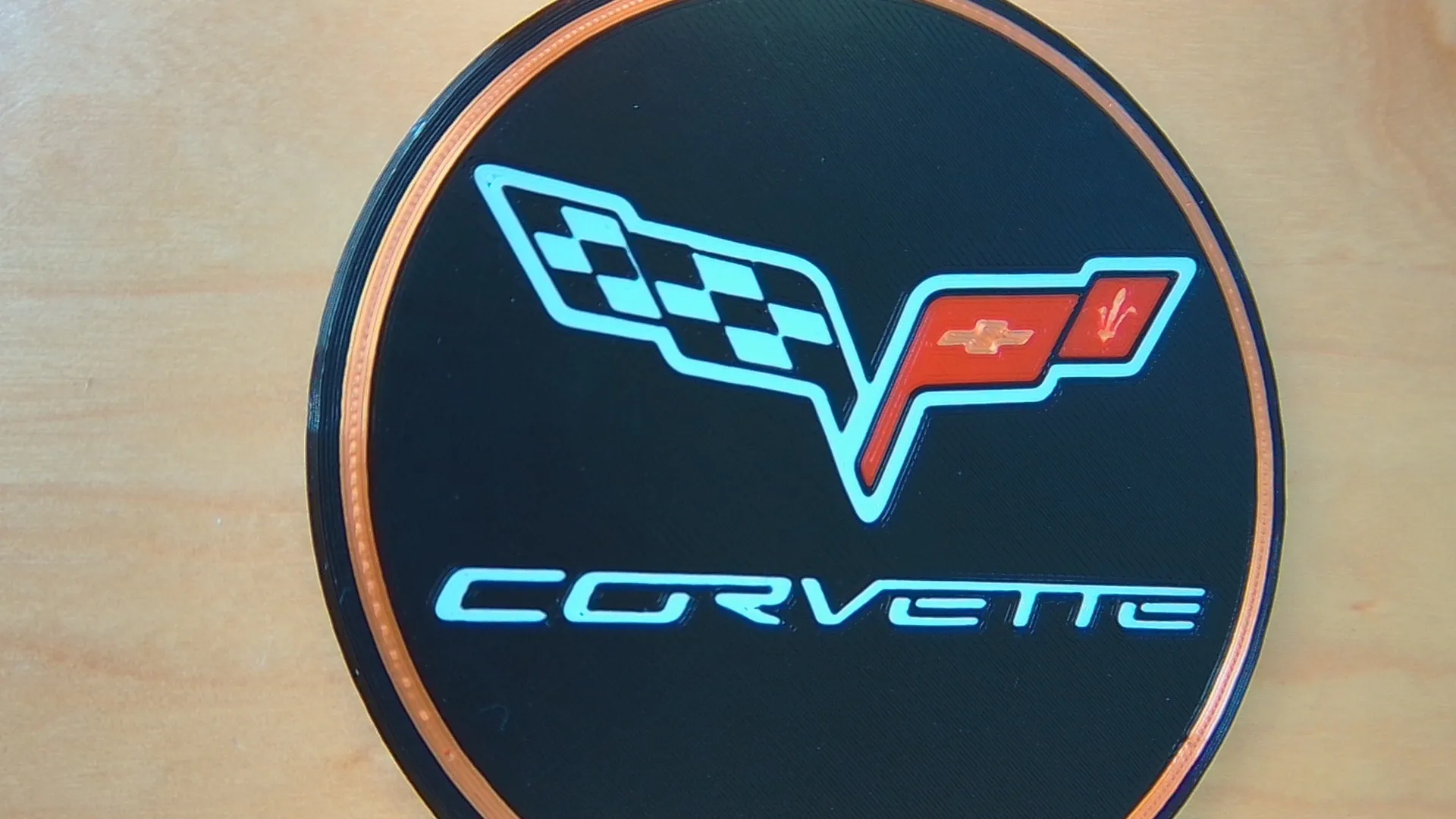 Đế lót ly với logo Corvette C6 (2005 - 2013)