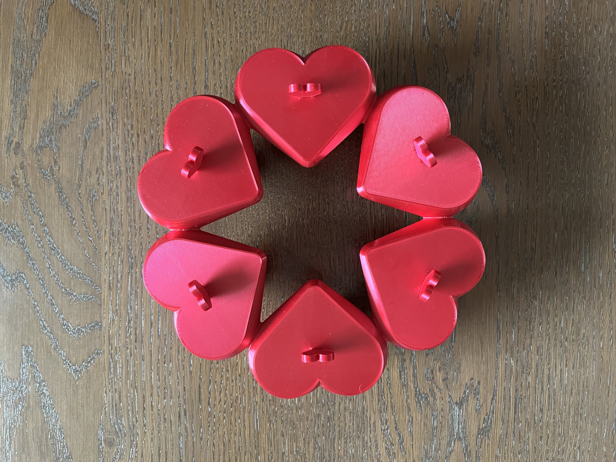 Bình chứa trái tim có nắp - họa tiết ngôi sao