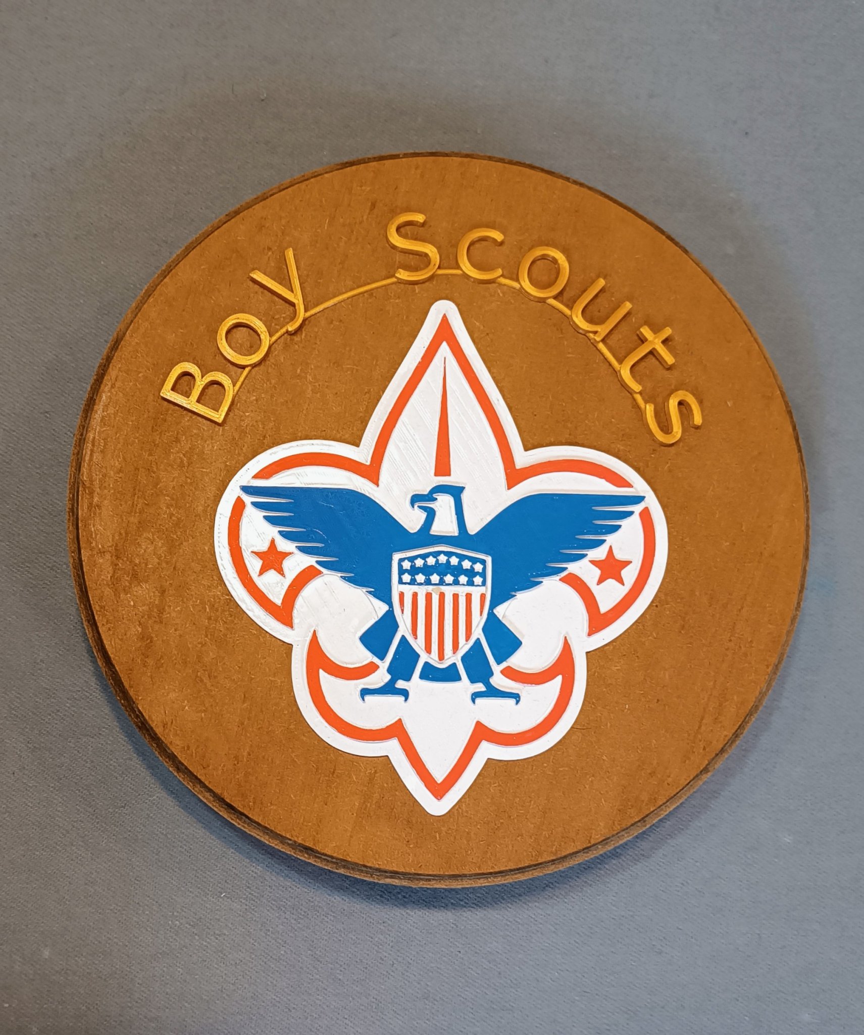 Biểu tượng Boy Scouts of America 3D với 5 lớp chi tiết