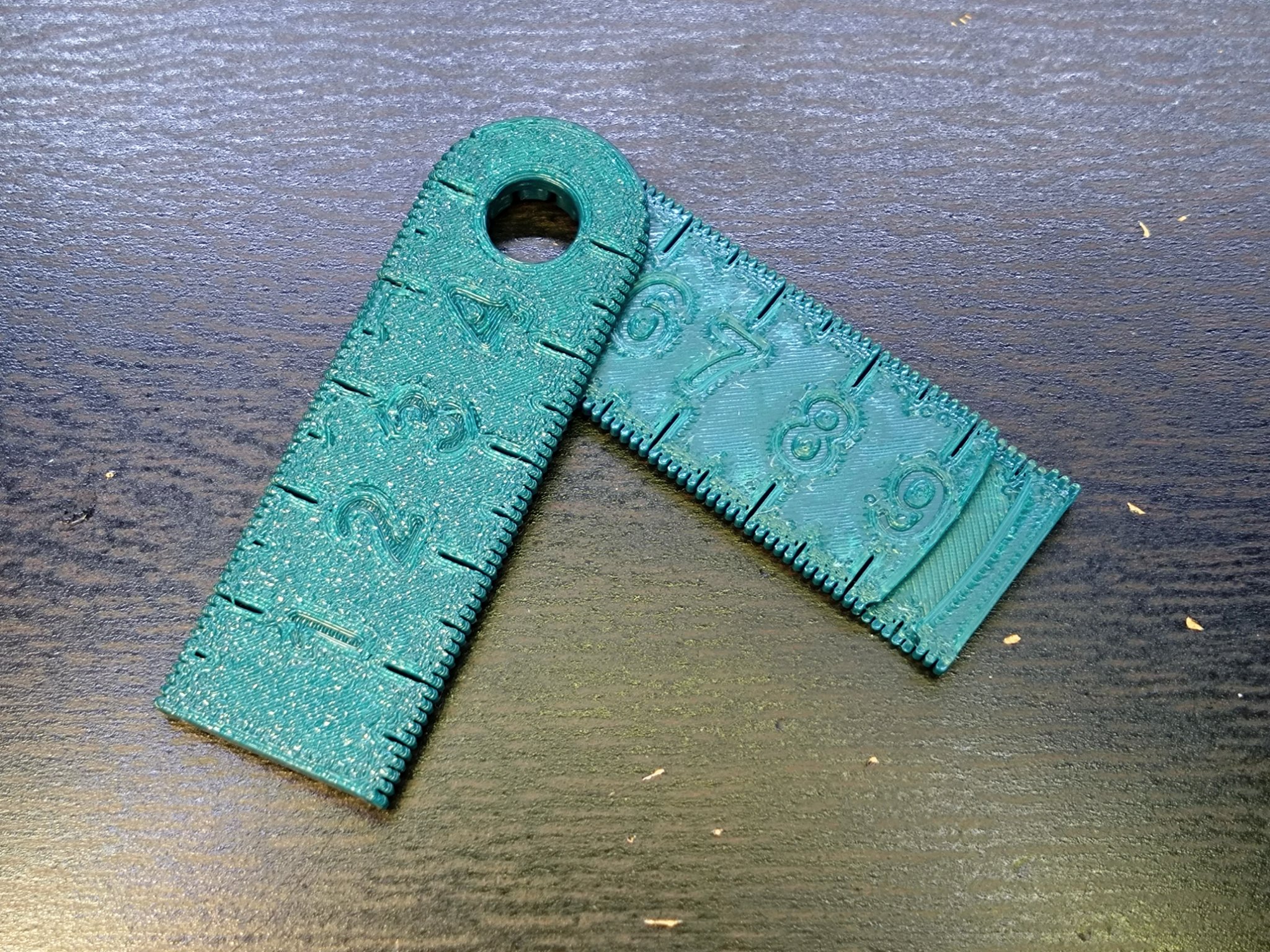 Thước kẻ gập 10cm cho móc chìa khóa