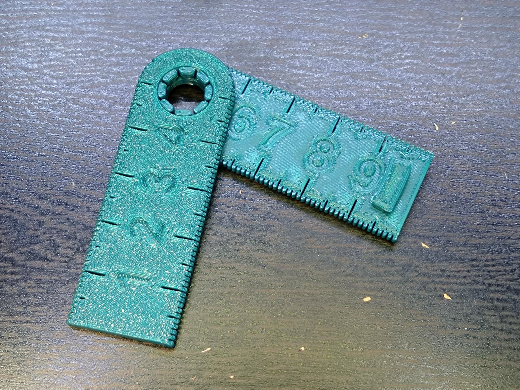 Thước kẻ gập 10cm cho móc chìa khóa