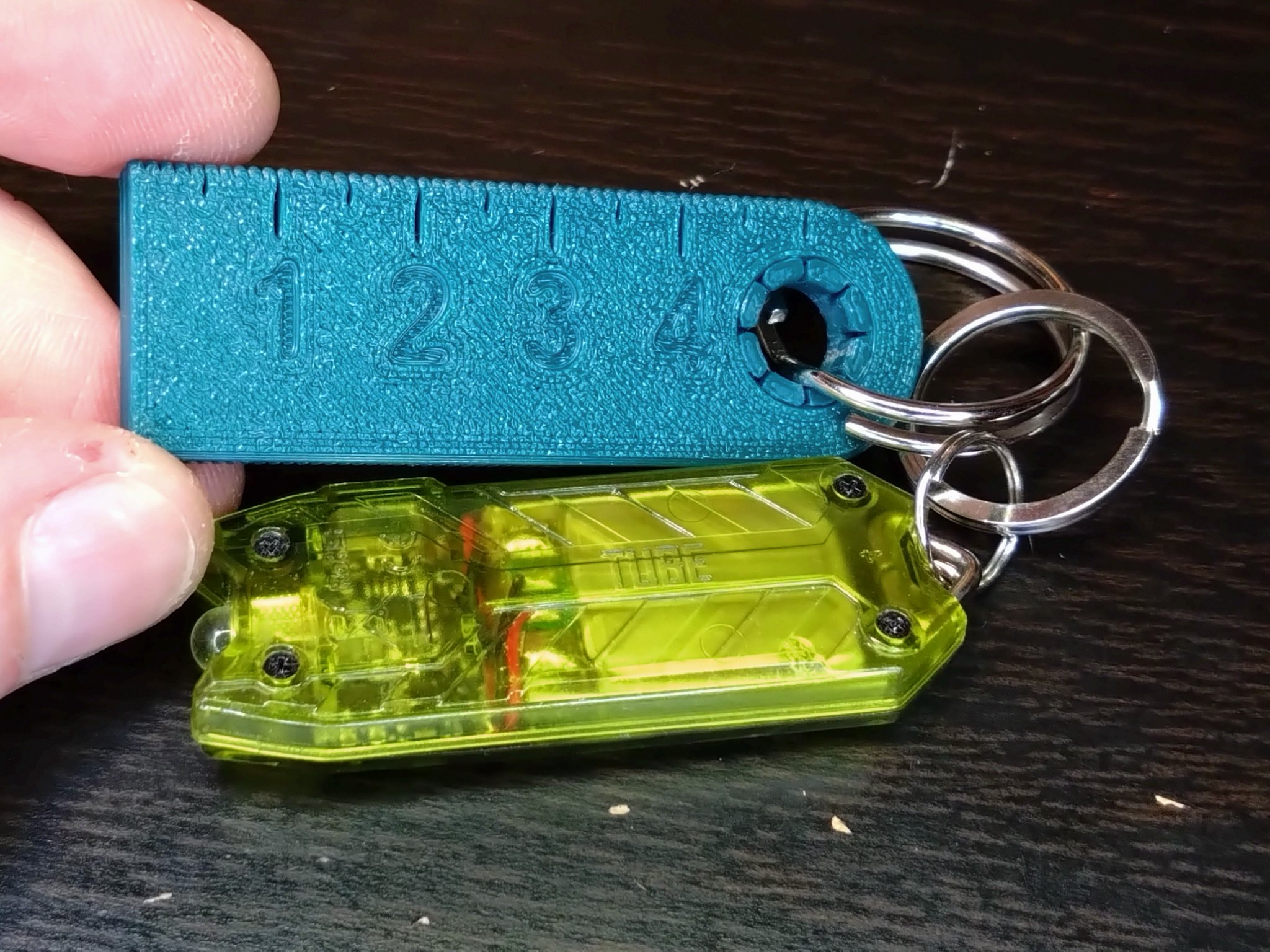 Thước kẻ gập 10cm cho móc chìa khóa