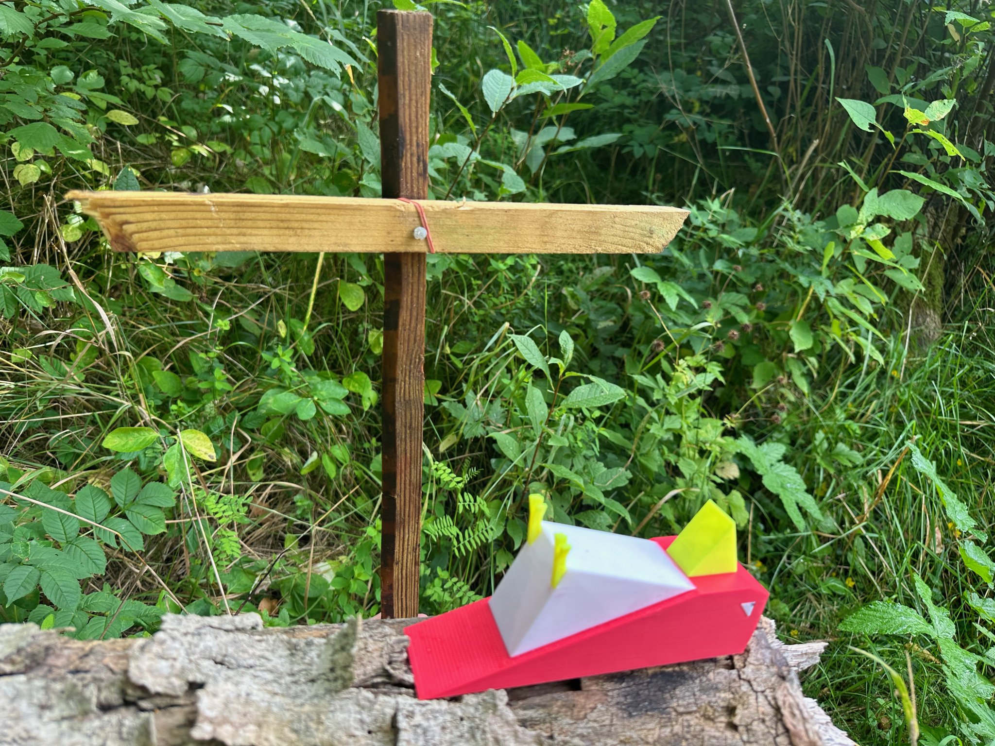 Chim vẹt chết Low Polly trong phong cách Low Poly