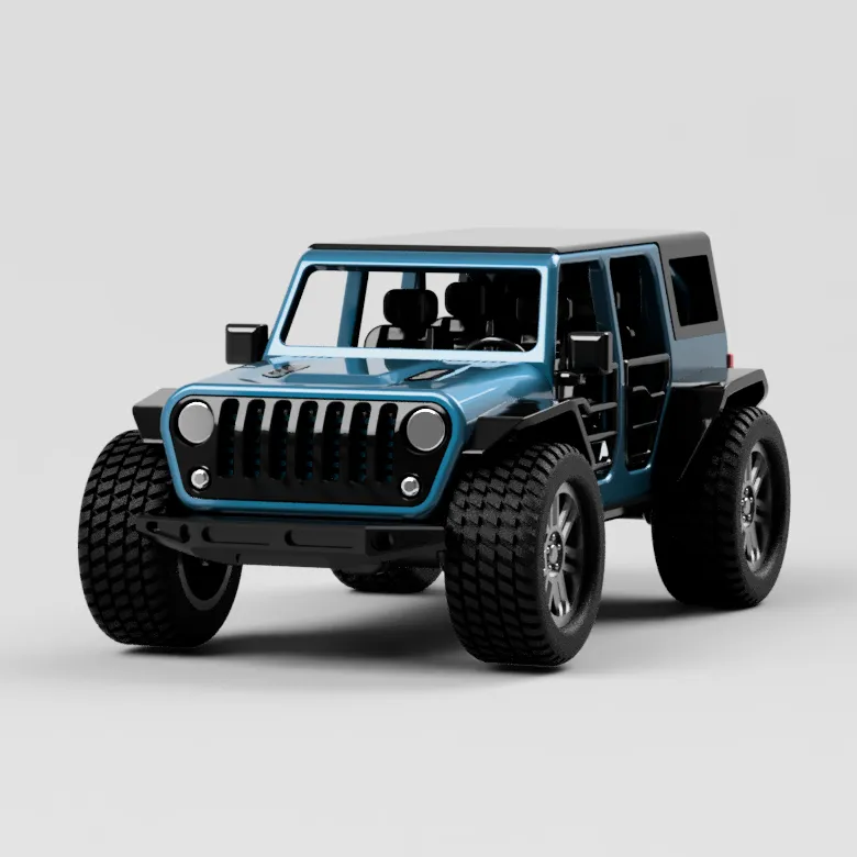 JEEP Wrangler 4 cửa với mui cứng có thể tháo rời