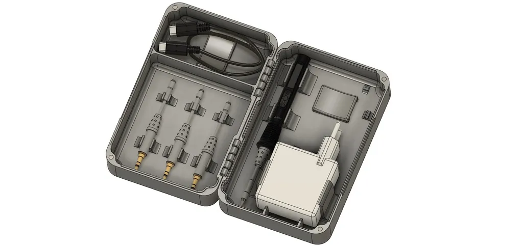 Vỏ đựng mỏ hàn TS80P với nguồn điện bên trong