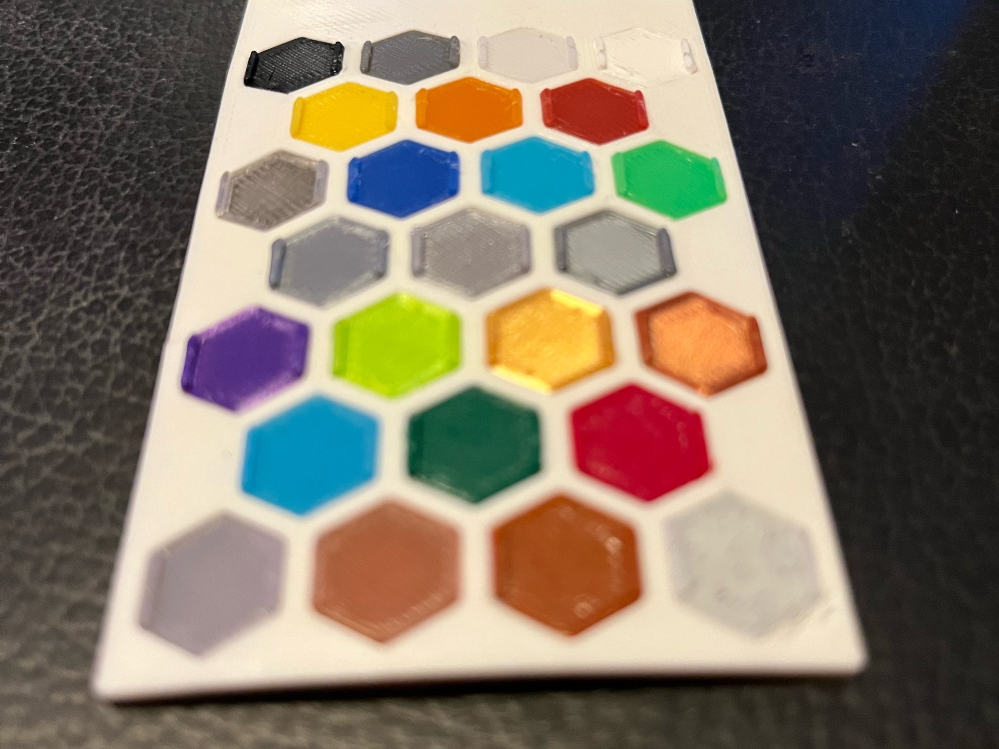 Thẻ mẫu filament - 25 mẫu trên mỗi thẻ