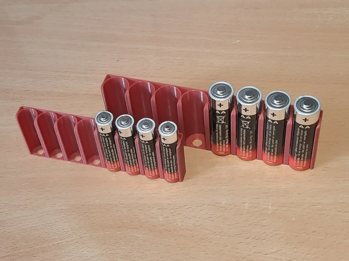 Giá đỡ pin tối giản cho 2-12 viên pin AA/AAA