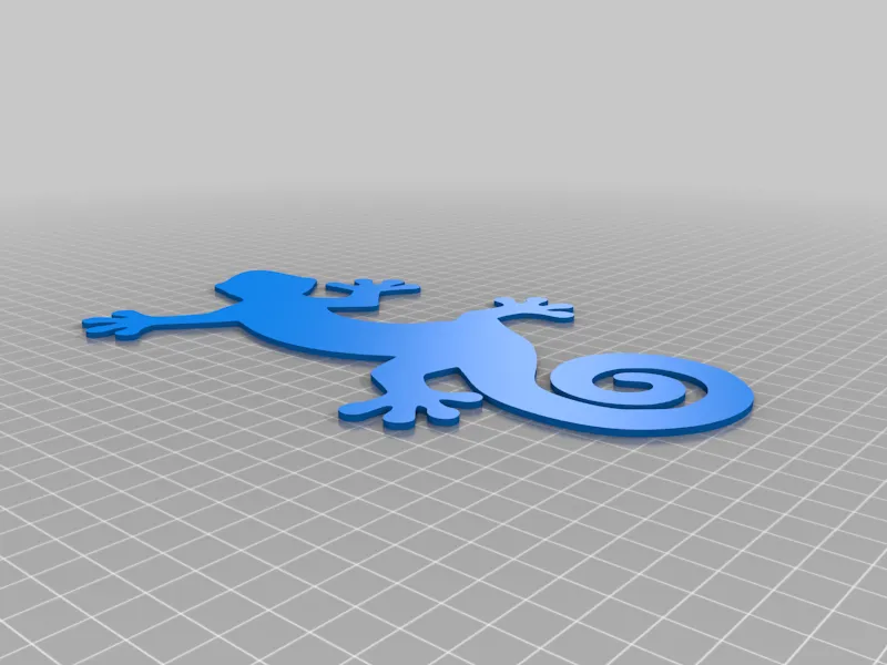 Nghệ thuật sân vườn Gecko cắt laser hoặc in 3D