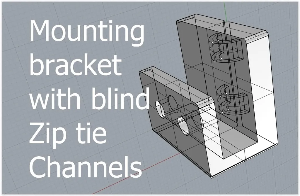 Giá đỡ lắp đặt với kênh Zip tie mù