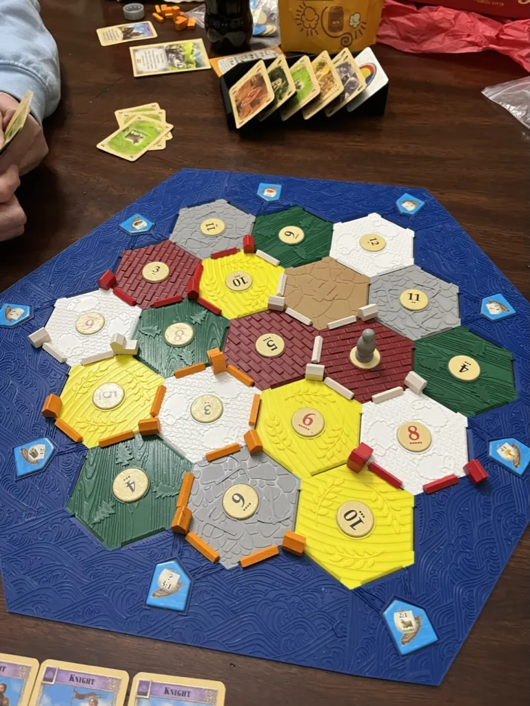 Hexes và biển cho trò chơi Settlers of Catan