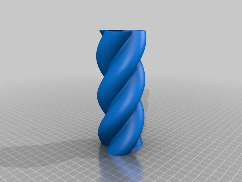 Bình hoa xoắn 3 cánh in 3D