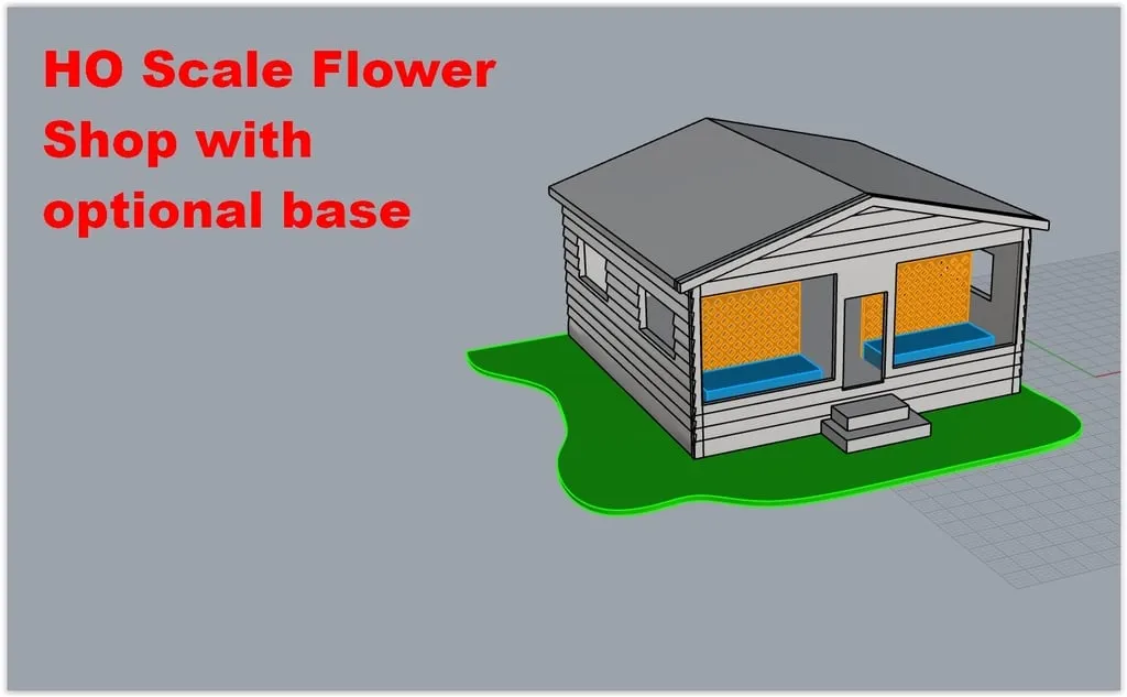 Cửa hàng hoa mô hình quy mô HO