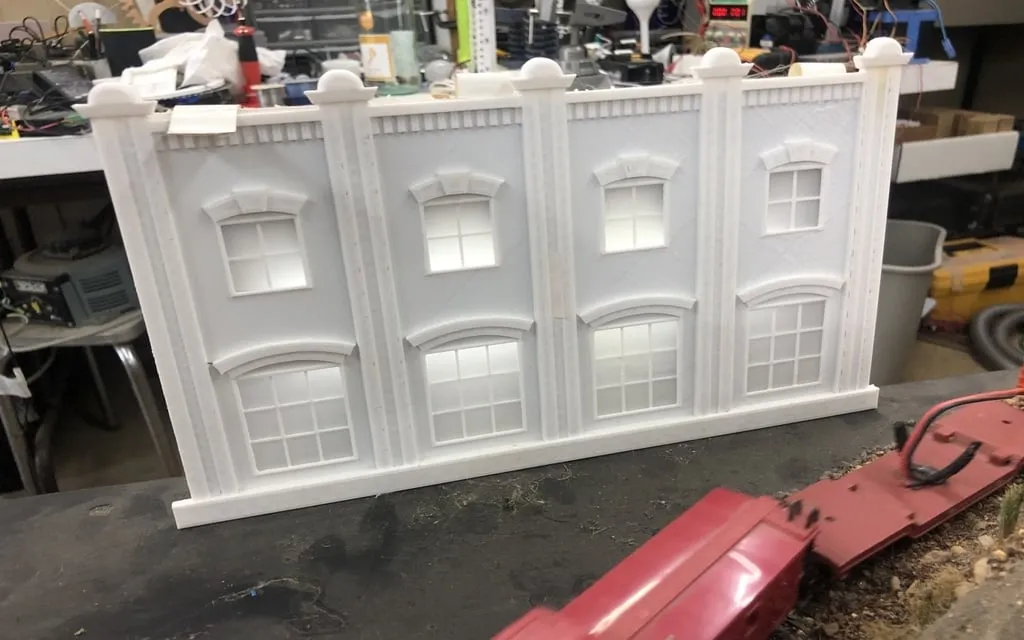 Tường nhà máy quy mô HO cho mô hình tàu hỏa