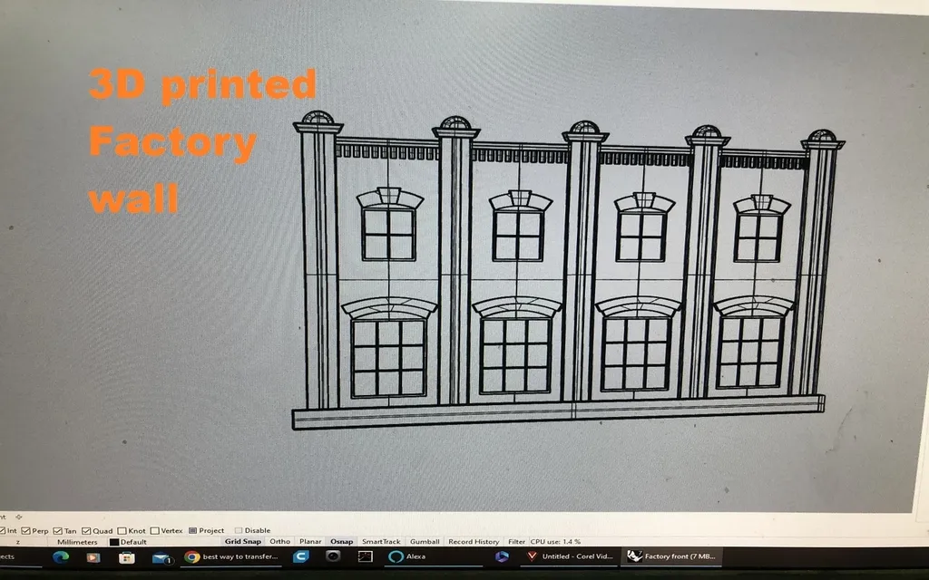 Tường nhà máy quy mô HO cho mô hình tàu hỏa