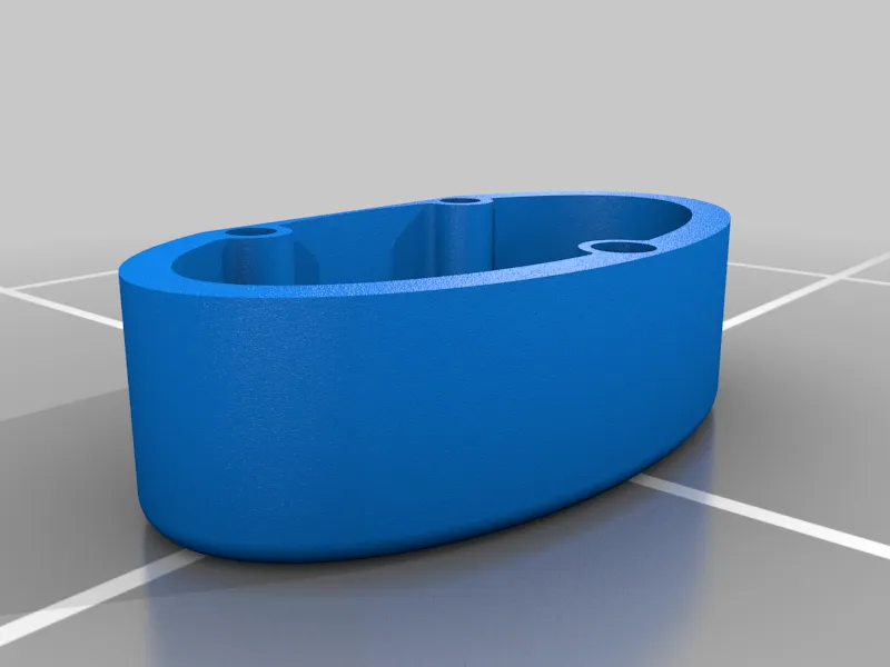 Hộp hình oval có bản lề 7 x 4 in bằng gỗ