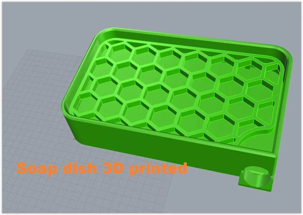 Đĩa xà phòng có lỗ thoát nước và đáy nghiêng