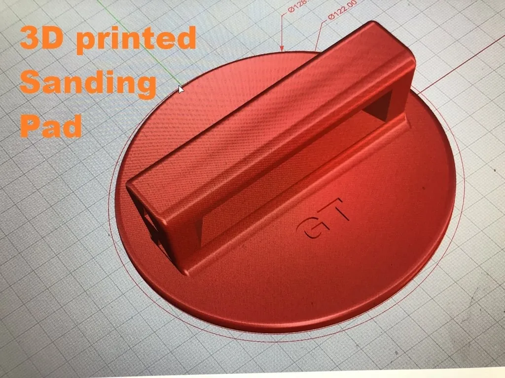 Bề mặt chà nhám 5 inch với đế dính hook and loop
