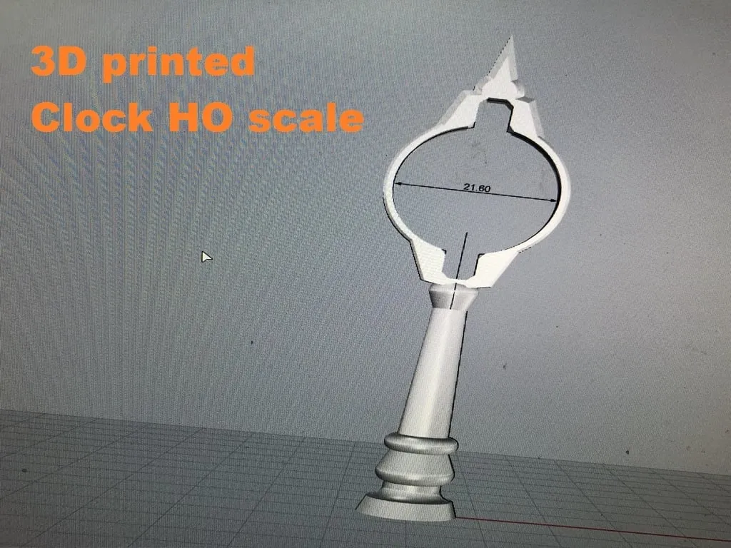 Đồng hồ quy mô HO cho ga xe lửa hoặc góc phố