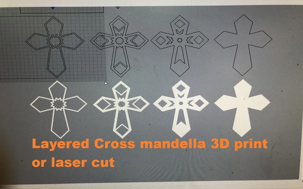 Mô hình chồng lớp in 3D hoặc cắt laser cao 7 inch