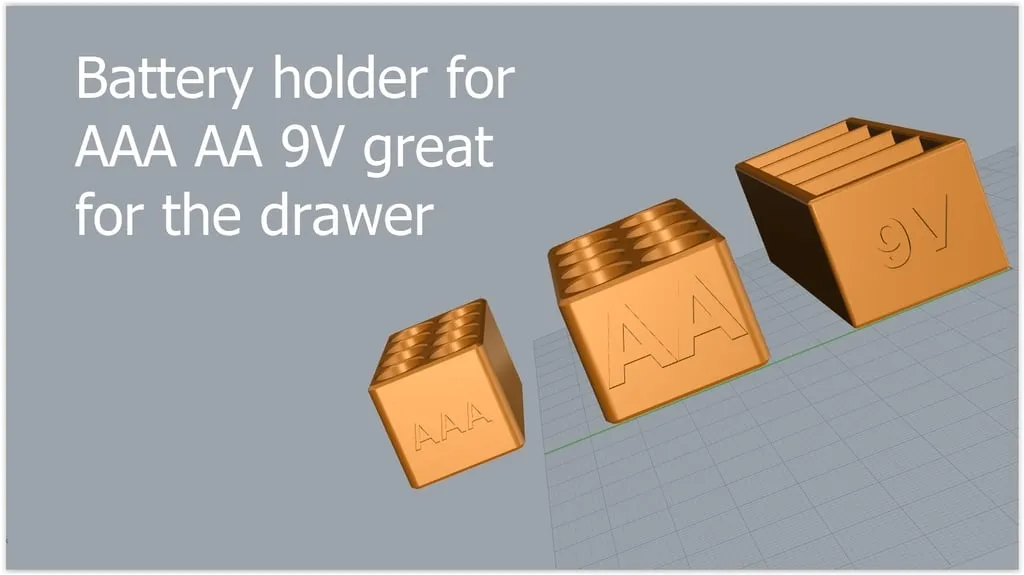 Giá đỡ lưu trữ pin AAA, AA và 9V cho xe RV