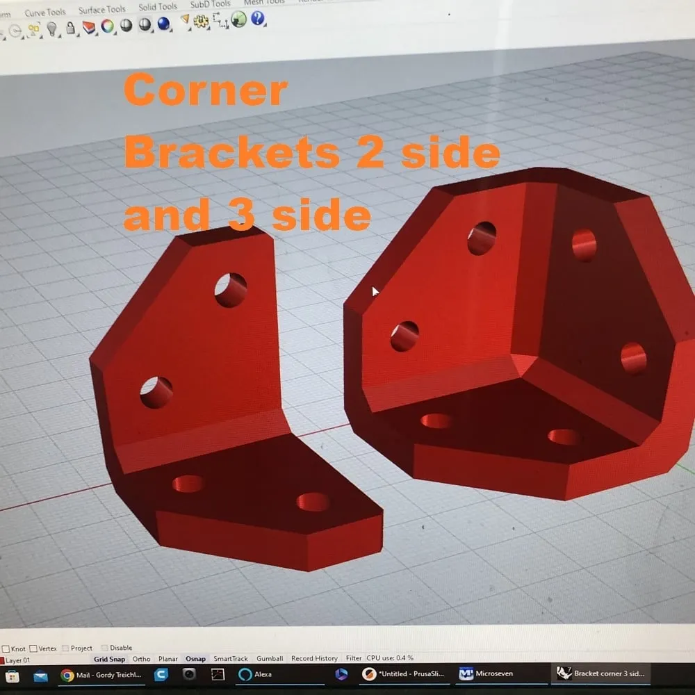Giá đỡ góc cho tủ hoặc kệ rất chắc chắn