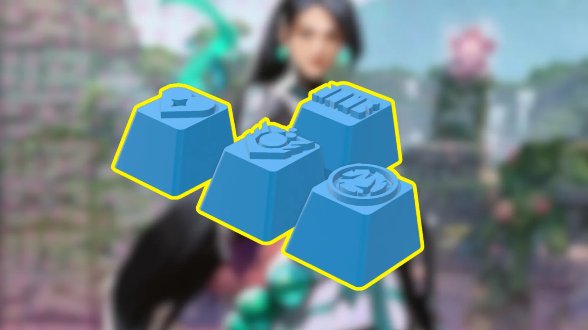 Mặt phím Cherry MX khắc biểu tượng khả năng của Sage trong Val...