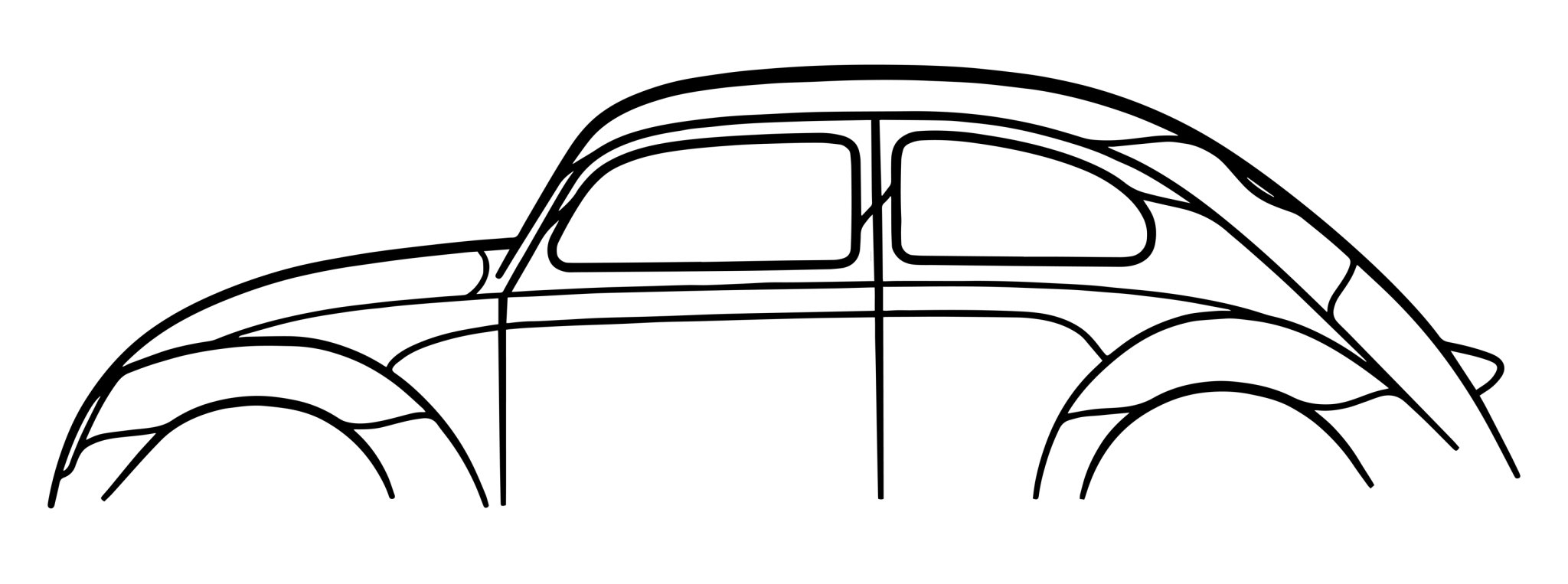 Nghệ thuật tường hình bóng VW Käfer/Beetle