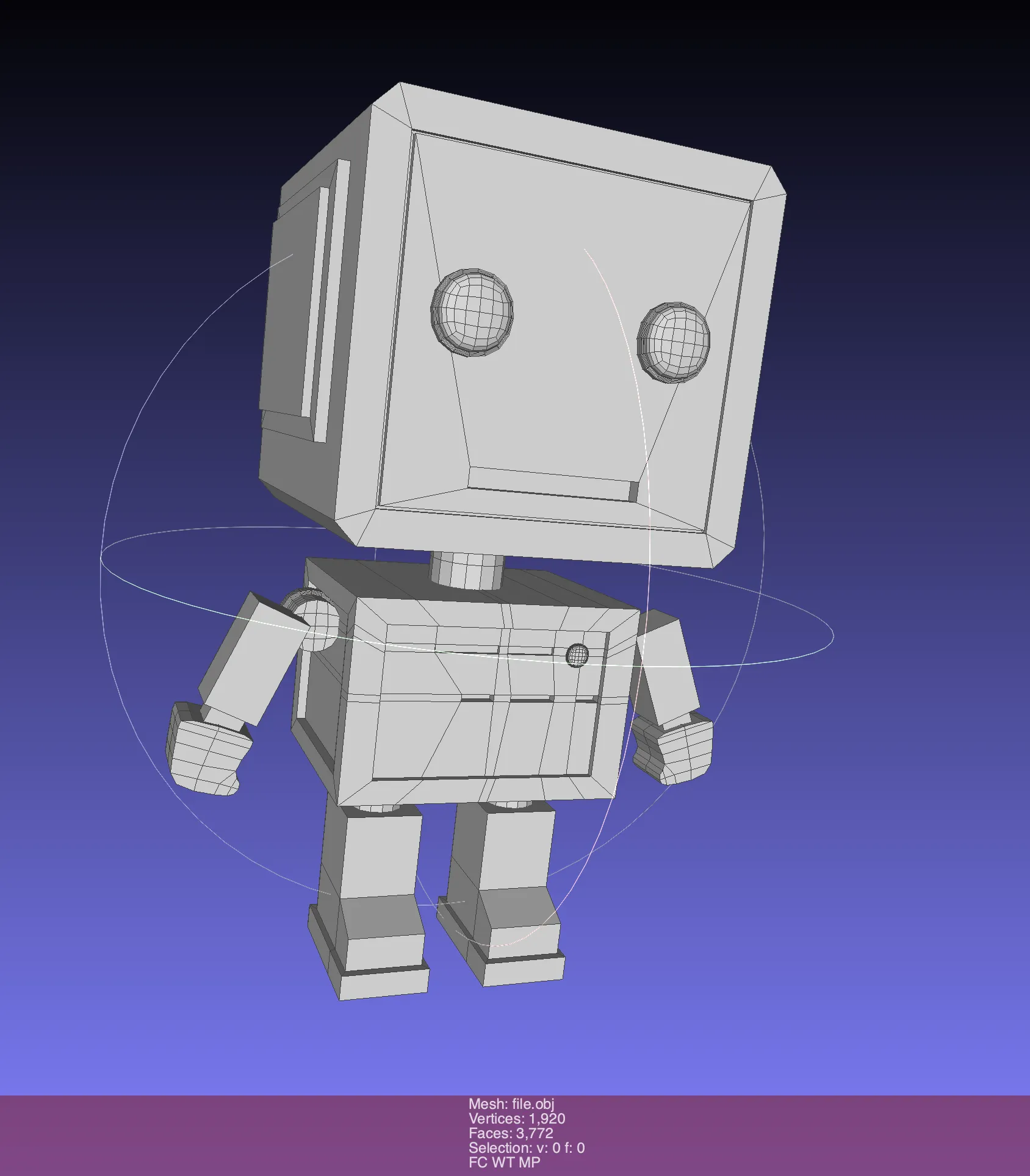 Robot hỗ trợ hình hộp đơn giản cho in 3D