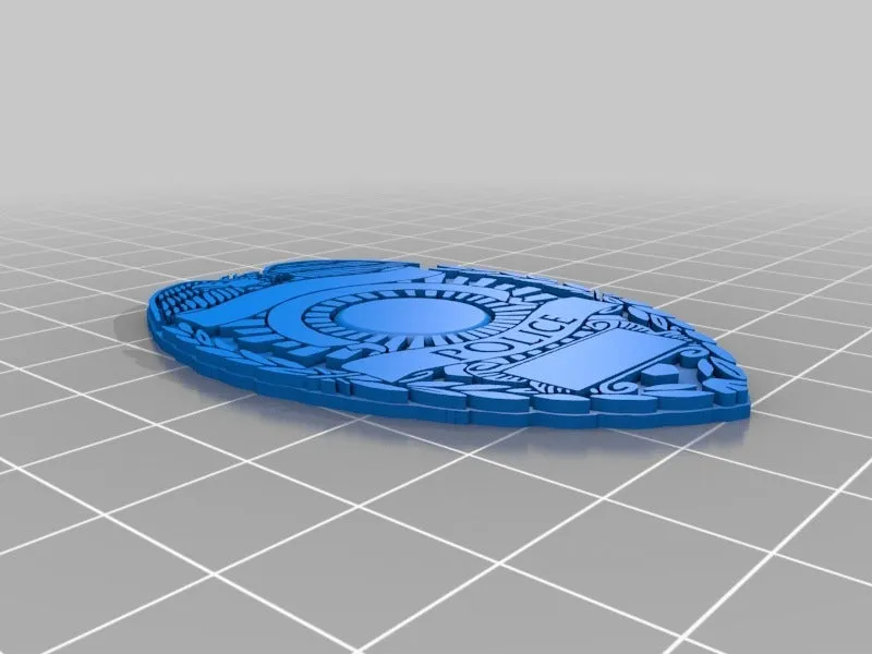 Huy hiệu cảnh sát in 3D cho người thân