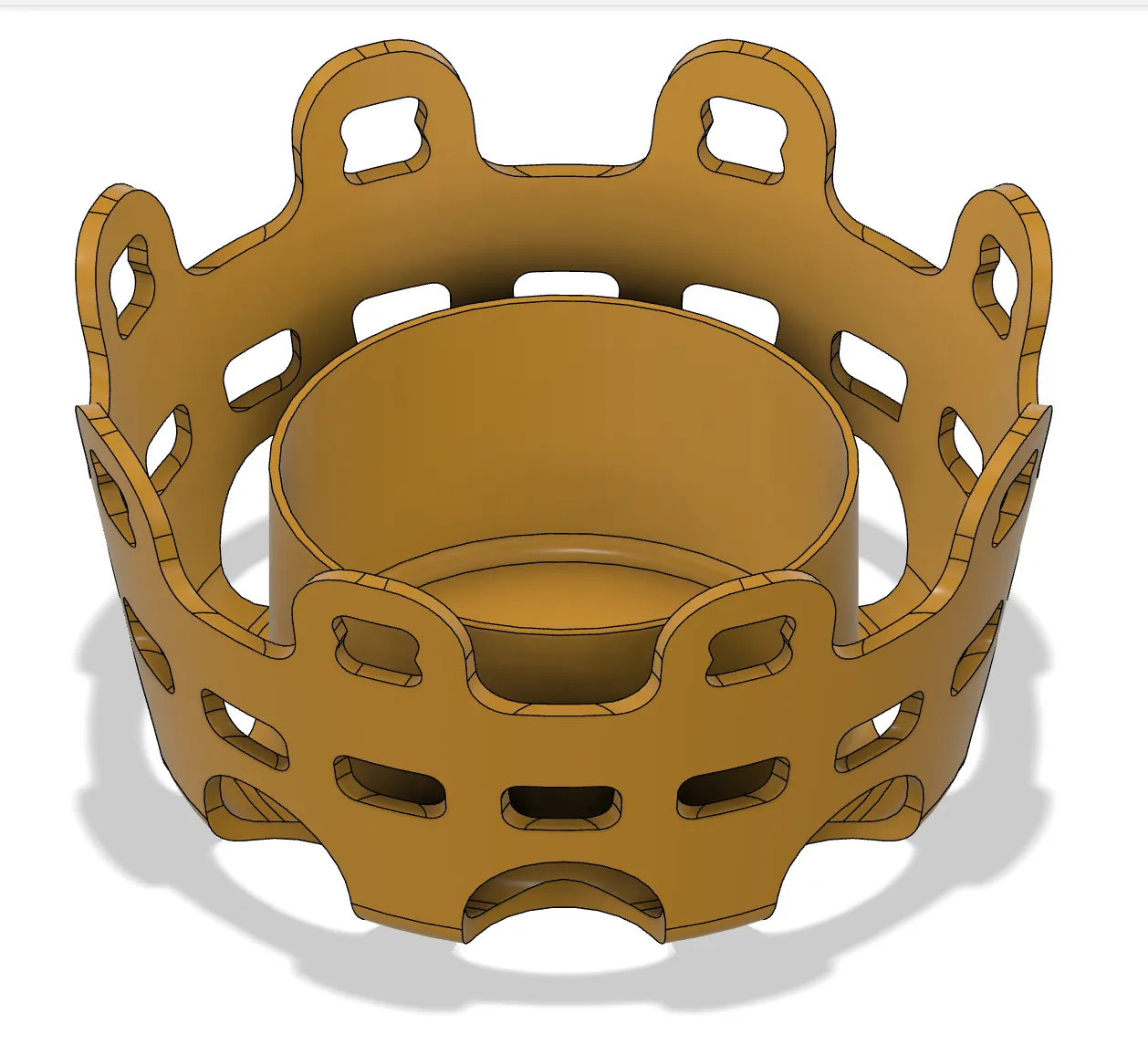 Bát trang trí phong cách vương miện