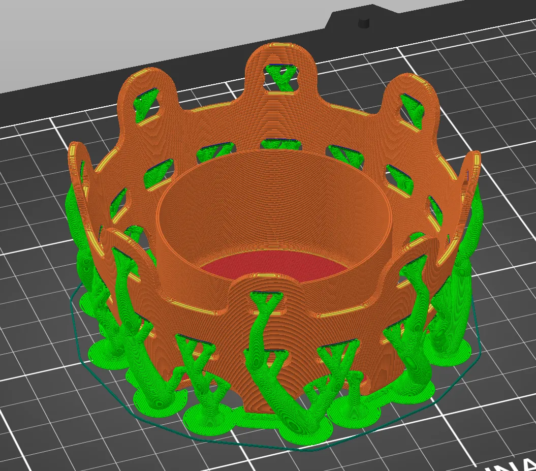 Bát trang trí phong cách vương miện