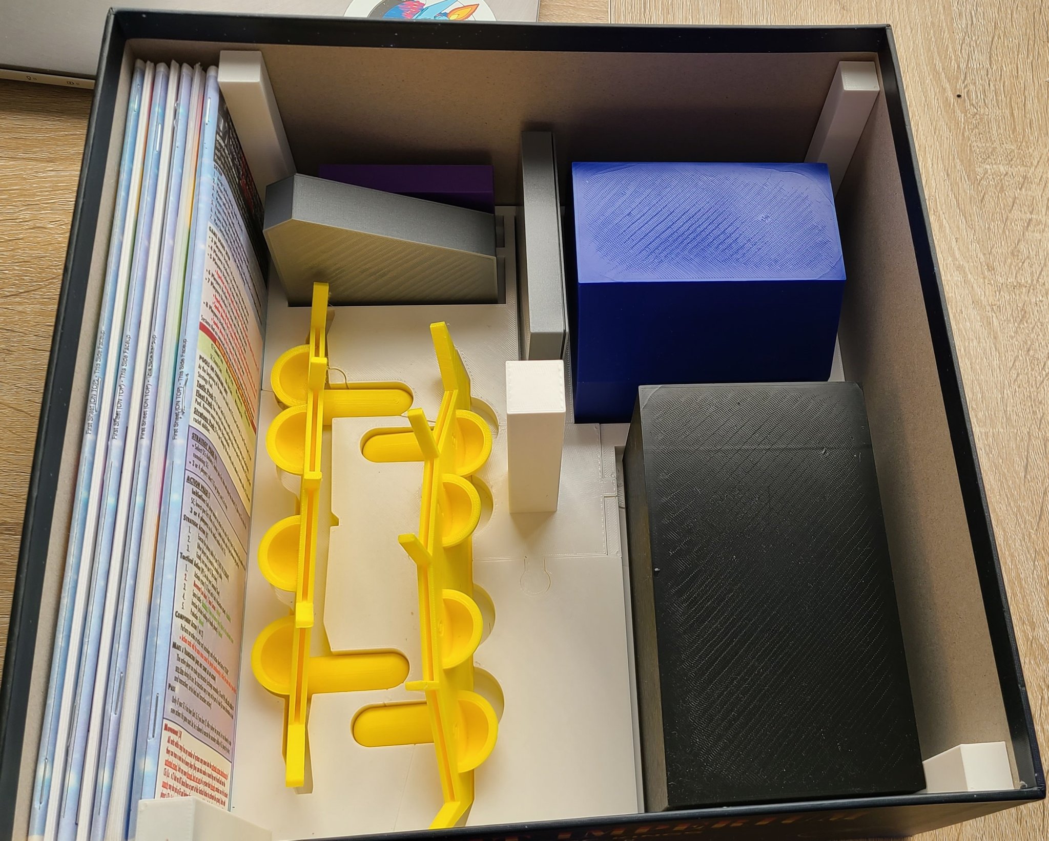 Tổ chức phụ kiện cho Twilight Imperium trong hộp POK